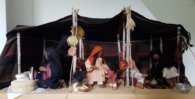 Zelt verkleinert mit Zubehör